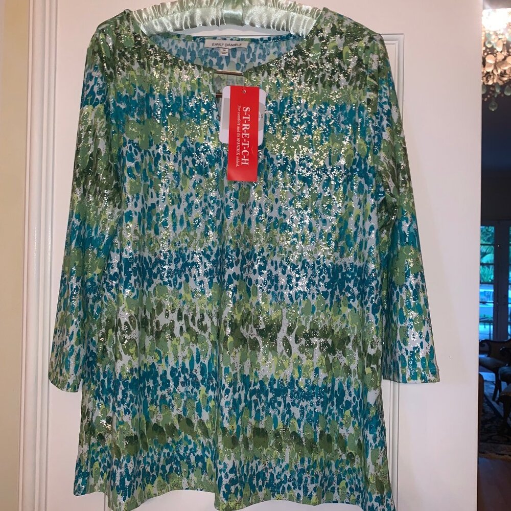 Metallic Emily Daniels top